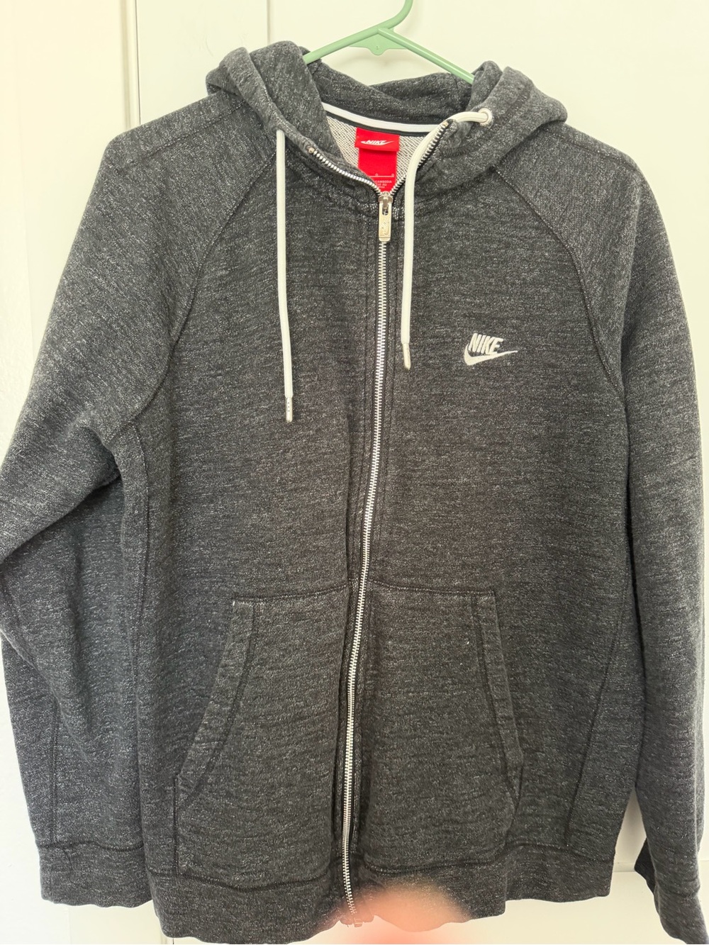 Nike Men's Dark Gray Full-Zip Hooded Performance Jacket